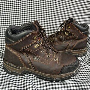 Irish Setter Work Boots Womens 10 Steel Toe Brown Heavy Waterproof Leather 83200